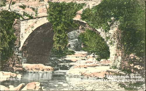 Barney Beck Bridge Postcard 1907&copy;Brittain & Wright