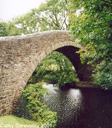 Ivelet Bridge Side View &copy;Cathy Connolley 2001